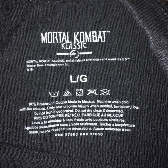Mortal Kombat Officially Licensed T-shirt (Mens- Large) - Picture 2 of 2